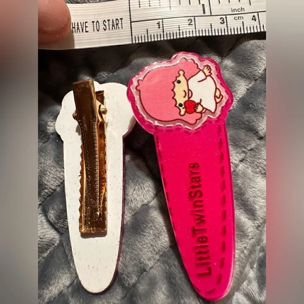 New little TwinStars Hair Accessories 2 pcs Hair Clip's